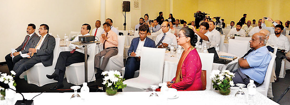 Discussion moderated by Dr. Palitha Abeykoon flanked by Prof. Asita de Silva and Prof. Sudip Chaudhuri